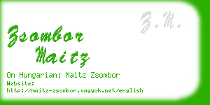 zsombor maitz business card